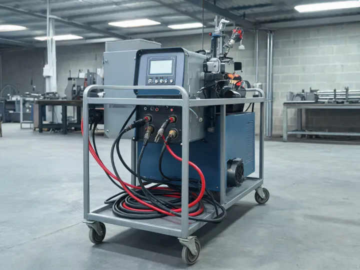 Multi-process welding machine in a cell