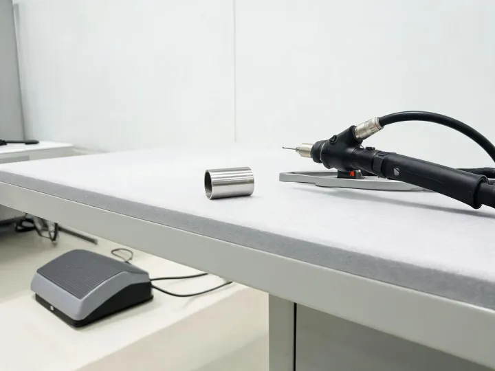 TIG welding setup for stainless tubing